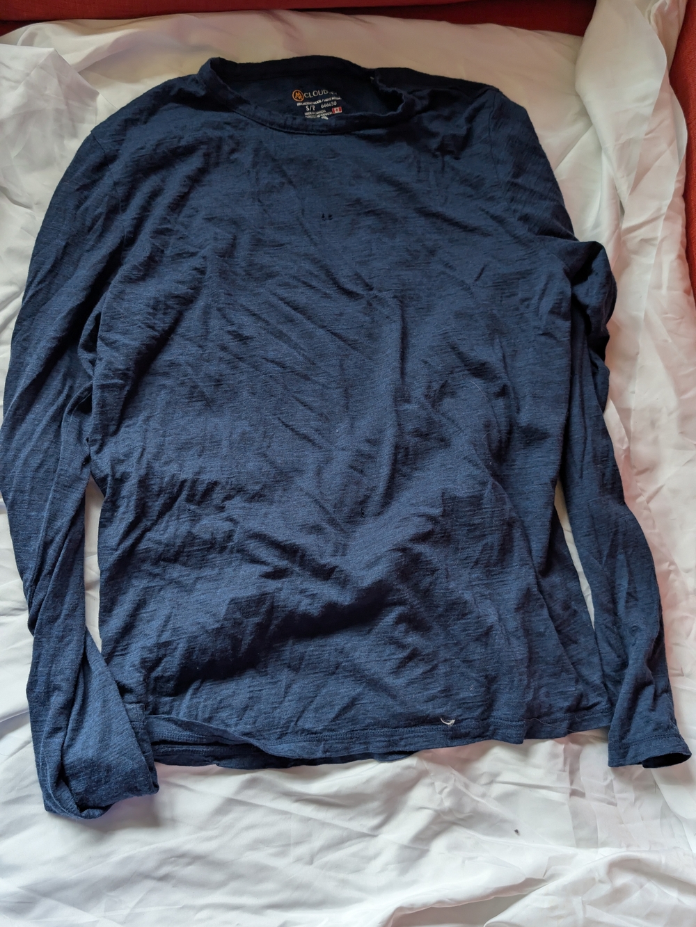 Classic Men's Long-Sleeve Crew in Navy